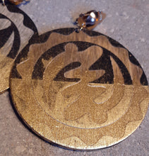 Load image into Gallery viewer, Gye Nyame Handpainted Clip On Adinkra Earrings Kargo Fresh