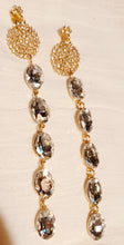Load image into Gallery viewer, Habdmade Runway Rhinestone clip on earrings Kargo Fresh