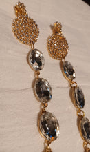 Load image into Gallery viewer, Habdmade Runway Rhinestone clip on earrings Kargo Fresh