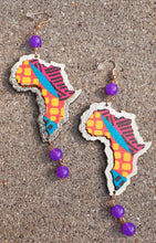 Load image into Gallery viewer, Hamdmade Abstract Africa Earrings Kargo Fresh