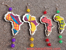 Load image into Gallery viewer, Hamdmade Abstract Africa Earrings Kargo Fresh