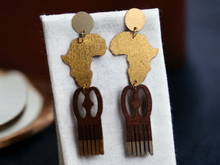 Load image into Gallery viewer, Handmade Adinkra Symbol Earrings Kargo Fresh