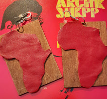 Load image into Gallery viewer, Handmade African Leather and Wood Earrings Kargo Fresh