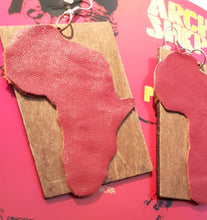 Load image into Gallery viewer, Handmade African Leather and Wood Earrings Kargo Fresh