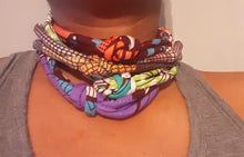 Load image into Gallery viewer, Handmade Ankara Fabric Multi layer statement Necklace Kargo Fresh
