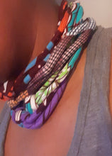 Load image into Gallery viewer, Handmade Ankara Fabric Multi layer statement Necklace Kargo Fresh