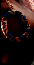 Load image into Gallery viewer, Handmade Ankara Print Hoop Earrings Kargo Fresh