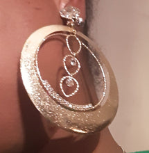 Load image into Gallery viewer, Handmade Bling Clip on Hoops Kargo Fresh