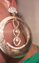 Load image into Gallery viewer, Handmade Bling Clip on Hoops Kargo Fresh