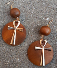 Load image into Gallery viewer, Handmade Chunky Ankh Earrings Kargo Fresh