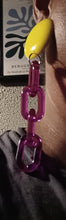 Load image into Gallery viewer, Handmade Chunky pop art chain clip on earrings Kargo Fresh