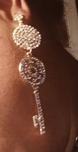 Load image into Gallery viewer, Handmade Clip On Skeleton Key Earrings gold Kargo Fresh