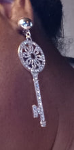 Load image into Gallery viewer, Handmade Clip On Skeleton Key Earrings gold Kargo Fresh