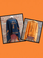 Load image into Gallery viewer, Handmade Cotton Ankh Poncho Kargo Fresh