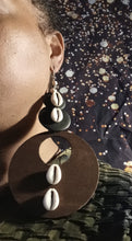 Load image into Gallery viewer, Handmade Cowrie Shell Hoop Earrings Kargo Fresh
