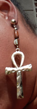 Load image into Gallery viewer, Handmade Gold Ankh Earrings Kargo Fresh