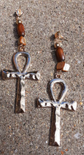Load image into Gallery viewer, Handmade Gold Ankh Earrings Kargo Fresh