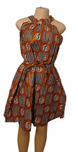 Load image into Gallery viewer, Handmade Gye Nyame Halter Mini Dress Free Size Kargo Fresh