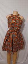 Load image into Gallery viewer, Handmade Gye Nyame Halter Mini Dress Free Size Kargo Fresh