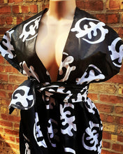 Load image into Gallery viewer, Handmade Gye Nyame Halter Wrap Dress Free Size Kargo Fresh