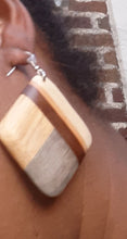 Load image into Gallery viewer, Handmade Multi Wood Earrings Mali Kargo Fresh