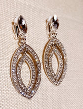 Load image into Gallery viewer, Handmade Rhinestone Clip On Hoop Earrings Kargo Fresh