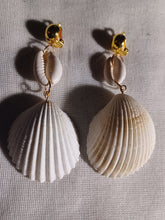 Load image into Gallery viewer, Handmade Shell Clip On Earrings Kargo Fresh