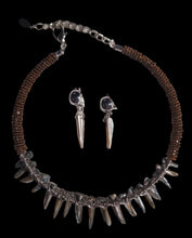 Load image into Gallery viewer, Handmade abalone shell necklace and clip on earrings new Kargo Fresh