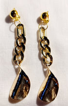 Load image into Gallery viewer, Handmade acrylic chain and metal clip on earrings Kargo Fresh