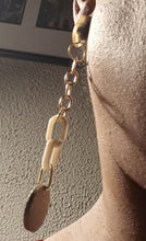 Load image into Gallery viewer, Handmade acrylic chain and wood earrings Kargo Fresh