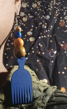 Load image into Gallery viewer, Handmade afro pick earrings Kargo Fresh