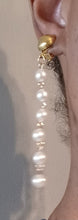 Load image into Gallery viewer, Handmade assymetric faux pearl clip ons Kargo Fresh
