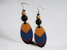 Load image into Gallery viewer, Handmade boho wooden earrings Kargo Fresh