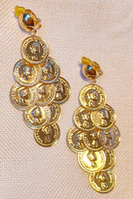Load image into Gallery viewer, Handmade clip on coin dangle earrings Kargo Fresh