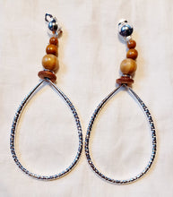 Load image into Gallery viewer, Handmade extra large Clip on hoop Earrings Kargo Fresh