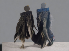 Load image into Gallery viewer, Handmade feather clip on earrings Kargo Fresh