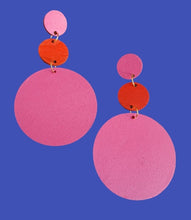 Load image into Gallery viewer, Handmade modernist colorblock earrings Kargo Fresh