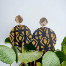 Load image into Gallery viewer, Handmade mudcloth earrings clip on Kargo Fresh