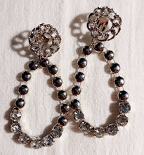 Load image into Gallery viewer, Handmade rhinestone hoop earrings Kargo Fresh
