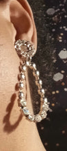 Load image into Gallery viewer, Handmade rhinestone hoop earrings Kargo Fresh