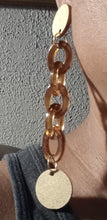 Load image into Gallery viewer, Handmade wood and chain clip on earrings Kargo Fresh