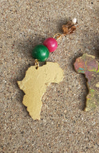 Load image into Gallery viewer, Handpainted Abstract Africa Clip On Earrings Kargo Fresh