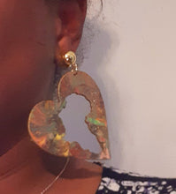 Load image into Gallery viewer, Handpainted Abstract Africa Clip On Earrings Kargo Fresh