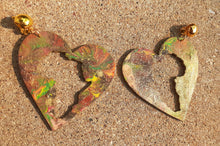 Load image into Gallery viewer, Handpainted Abstract Africa Clip On Earrings Kargo Fresh