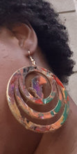 Load image into Gallery viewer, Handpainted Abstract Africa Earrings Kargo Fresh