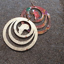 Load image into Gallery viewer, Handpainted Abstract Africa Earrings Kargo Fresh