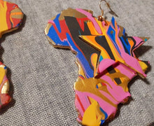 Load image into Gallery viewer, Handpainted Abstract Africa Earrings Kargo Fresh