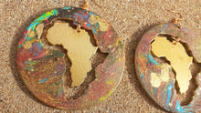 Load image into Gallery viewer, Handpainted Abstract Africa Earrings Kargo Fresh