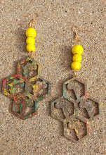 Load image into Gallery viewer, Handpainted Abstract Africa Earrings Kargo Fresh