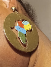 Load image into Gallery viewer, Handpainted Abstract Africa Earrings Kargo Fresh